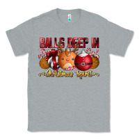 Heather Grey balls deep in christmas spirit Classic Tee - CowhideDigitalArt