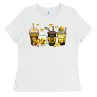 White ice hockey coffee cups Ladies Tee - Zillion Design Studio