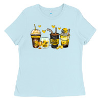 Baby Blue ice hockey coffee cups Ladies Tee - Zillion Design Studio