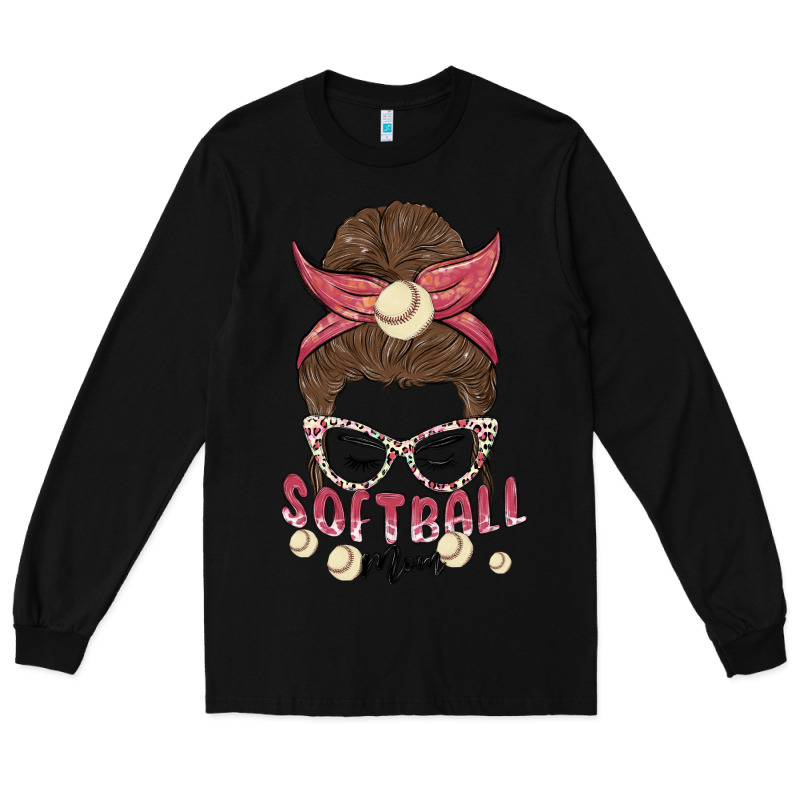 Softball Mom Long Sleeve Tee by MaliasSmallBusiness | Teevron