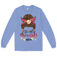 Colony Blue softball mom Long Sleeve Tee - MaliasSmallBusiness