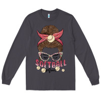 Smoke softball mom Long Sleeve Tee - MaliasSmallBusiness