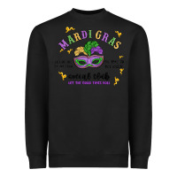 Black mardi gras social club Heavyweight Sweatshirt - MaliasSmallBusiness
