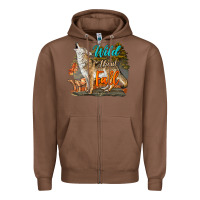 Chestnut Wild About Fall Coyote Zipper Hoodie - LillyAllenDesigns