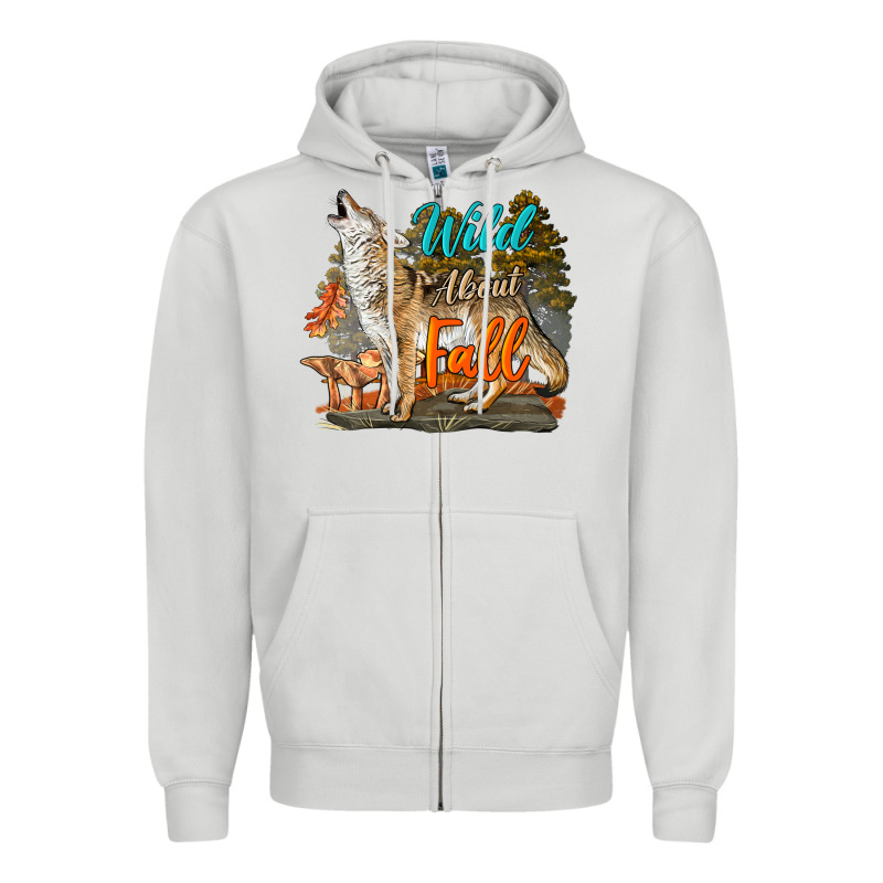 Wild About Fall Coyote Zipper Hoodie by LillyAllenDesigns | Teevron
