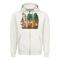 Oatmeal Heather Wild About Fall Coyote Zipper Hoodie - LillyAllenDesigns