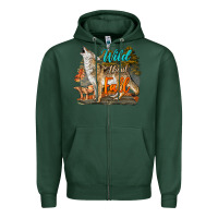 Sports Green Wild About Fall Coyote Zipper Hoodie - LillyAllenDesigns
