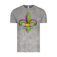 Cloud Rock mardi gras fleur de lis leopard Vintage Tee - Jasminsmagicworld