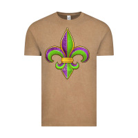 Vintage Coffee mardi gras fleur de lis leopard Vintage Tee - Jasminsmagicworld