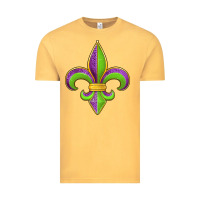 Vintage Mustard mardi gras fleur de lis leopard Vintage Tee - Jasminsmagicworld