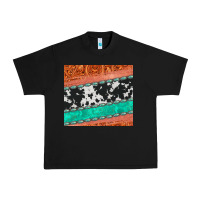 Black western turquoise gemstone cowhide  leather tumbler Urban Heavy Tee - Jasminsmagicworld