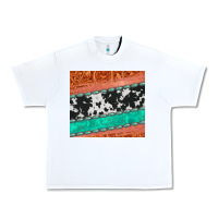 White western turquoise gemstone cowhide  leather tumbler Urban Heavy Tee - Jasminsmagicworld