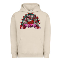 Pigment French Oak Skull Xoxo rainbow Valentine's Day Urban Hoodie - FaDigitalArtStudio