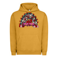 Pigment Peanut Butter Skull Xoxo rainbow Valentine's Day Urban Hoodie - FaDigitalArtStudio