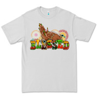 Dove Grey blessed afro woman hands Premium Tee - AdoDesignShop