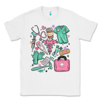 White can't talk right now doing medical assistant stuff Classic Tee - MaliasSmallBusiness