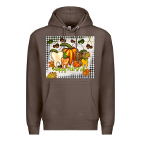 Coffee happy fall y'all teeth Premium Hoodie - TumblerDesignByShophia