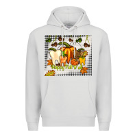 Dove Grey happy fall y'all teeth Premium Hoodie - TumblerDesignByShophia