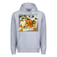 Heather Grey happy fall y'all teeth Premium Hoodie - TumblerDesignByShophia