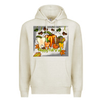 Oatmeal Heather happy fall y'all teeth Premium Hoodie - TumblerDesignByShophia