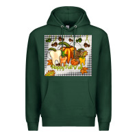 Sports Green happy fall y'all teeth Premium Hoodie - TumblerDesignByShophia