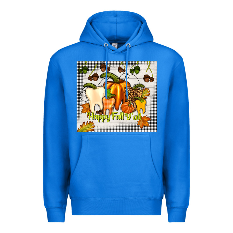Happy Fall Y'all Teeth Premium Hoodie by TumblerDesignByShophia | Teevron