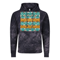 Cloud Black aztec cowhide seamless Vintage Hoodie - AdoDesignShop