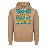 Vintage Coffee aztec cowhide seamless Vintage Hoodie - AdoDesignShop