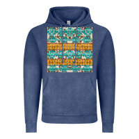 Vintage Denim aztec cowhide seamless Vintage Hoodie - AdoDesignShop