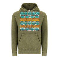 Vintage Olive aztec cowhide seamless Vintage Hoodie - AdoDesignShop
