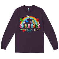 Plum childcare life Long Sleeve Tee - MaliasSmallBusiness