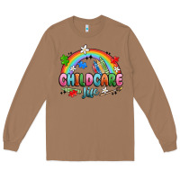 Toasted Coconut childcare life Long Sleeve Tee - MaliasSmallBusiness