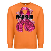 Carrot Warrior Breast Cancer with boxing gloves Premium Sweatshirt - NancyCooperArtShop