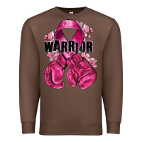 Chestnut Warrior Breast Cancer with boxing gloves Premium Sweatshirt - NancyCooperArtShop