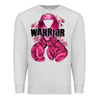 Dove Grey Warrior Breast Cancer with boxing gloves Premium Sweatshirt - NancyCooperArtShop