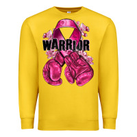 Lemon Warrior Breast Cancer with boxing gloves Premium Sweatshirt - NancyCooperArtShop