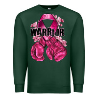 Sports Green Warrior Breast Cancer with boxing gloves Premium Sweatshirt - NancyCooperArtShop