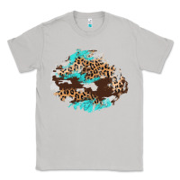 Moon Dust cowhide leopard turquoise patch Classic Tee - AdoDesignShop