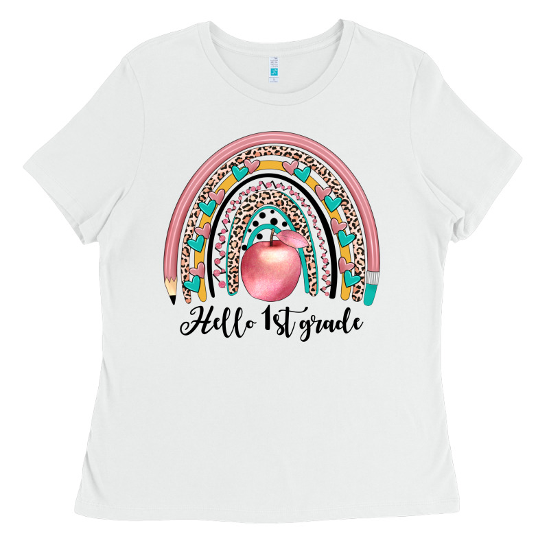 Hello 1 St Grade Ladies Tee by JahusDesignShop | Teevron
