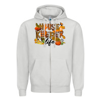 Dove Grey Housekeeper life fall Zipper Hoodie - LillyAllenDesigns