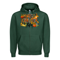 Sports Green Housekeeper life fall Zipper Hoodie - LillyAllenDesigns