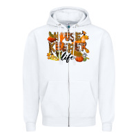 White Housekeeper life fall Zipper Hoodie - LillyAllenDesigns