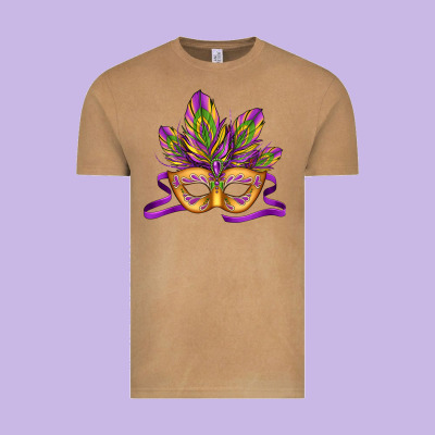 Mardi Gras Carnival Mask Vintage Tee Designed By Jasminsmagicworld