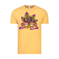 Vintage Mustard mardi gras carnival mask Vintage Tee - Jasminsmagicworld
