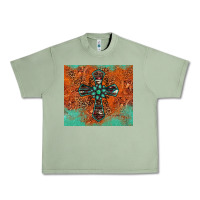 Oil Green western cross tumbler Urban Heavy Tee - Jasminsmagicworld