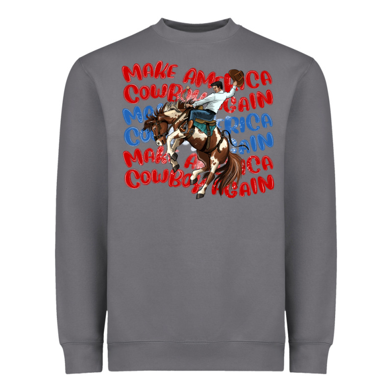 Make America Cowboy Again Heavyweight Sweatshirt by MaliasSmallBusiness | Teevron