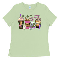 Matcha weed coffee cups Ladies Tee - Zillion Design Studio