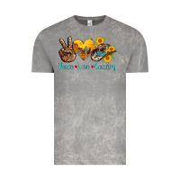 Cloud Rock peace love country cowhide cowboy hat Vintage Tee - AdoDesignShop