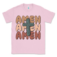 Bubblegum Pink amen Classic Tee - MaliasSmallBusiness
