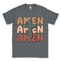 Charcoal Heather amen Classic Tee - MaliasSmallBusiness